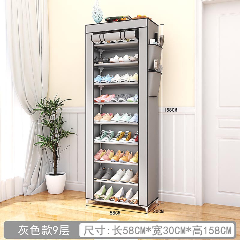 Simple Dust-Proof Shoe Cabinet Student Assembly Shoe Rack Multi-Layer Moisture-Proof Storage Shoe Cabinet Storage Cabinet