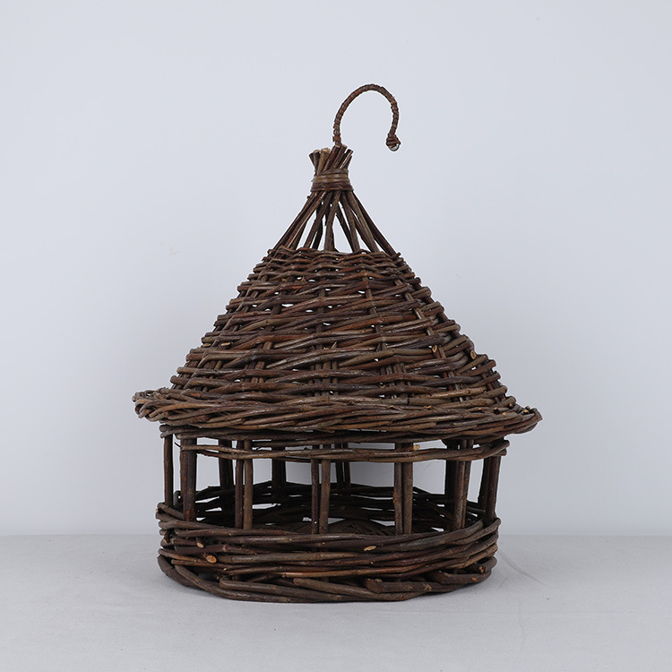 新款柳编葫芦摆件 藤编创意编织家居工艺品 草柳子母葫芦装饰挂件