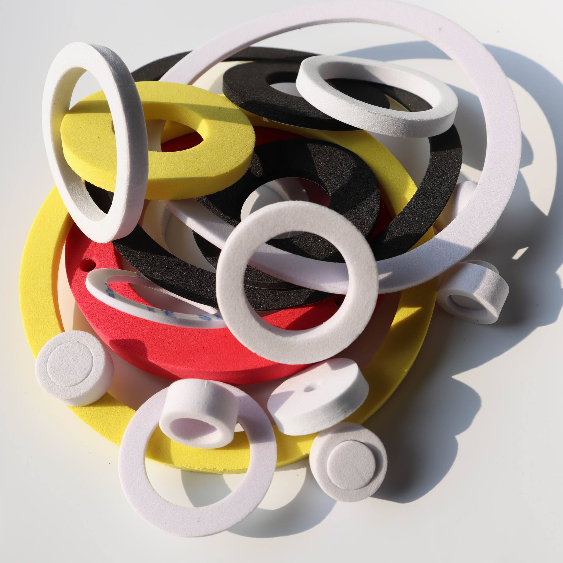 eva垫圈, 泡棉减震圈  eva介子 eva垫片 慢回弹泡棉垫 3m胶垫圈