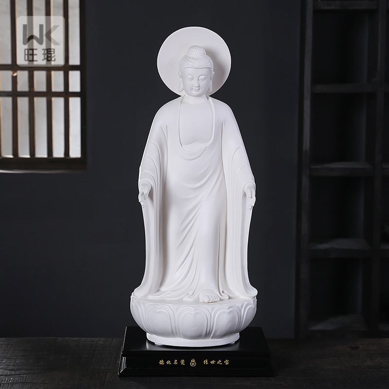 明成化青花斗彩鹤纹执壶酒壶手绘仿古工艺品瓷器家居