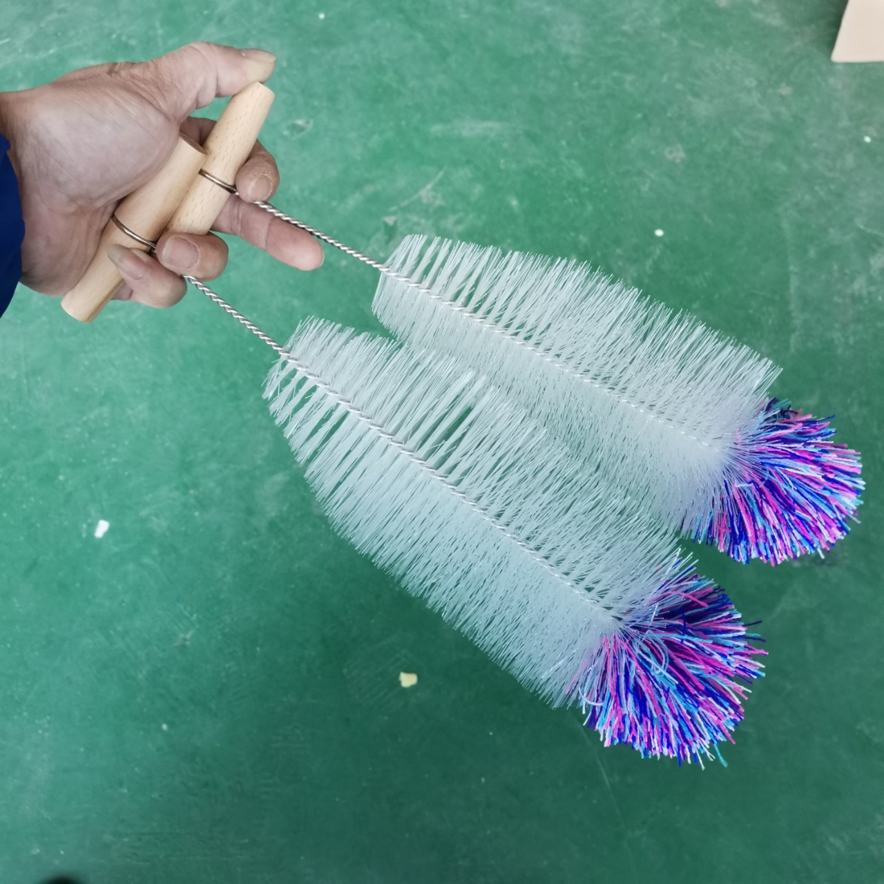 厂家直销洗杯洗瓶刷剑麻椰棕马毛木柄苏打水气泡水玻璃瓶清洁毛刷