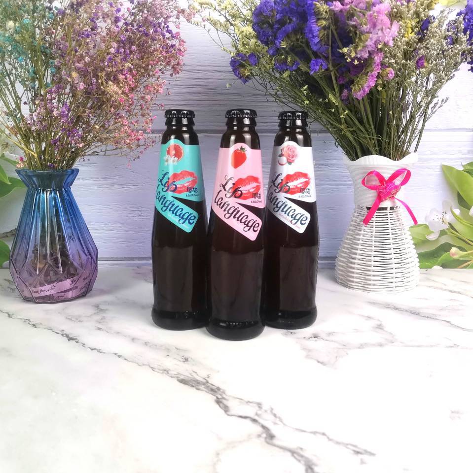 瓶装唇语果味女士啤酒 口感香甜 整箱批发24瓶270ml