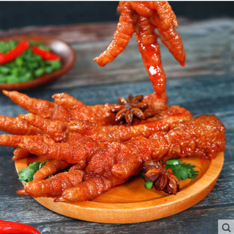 诚有味卤味30g*20虎皮鸡爪湖南特色小吃香辣肉类酱香凤爪无骨零食