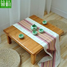 楠竹炕桌实木方桌正方形床上学习桌饭桌榻榻米桌子小茶几飘窗矮桌