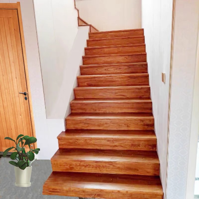 老榆木楼梯踏步板木质板材室内楼梯木板木制楼梯铺板榆木板材铺板