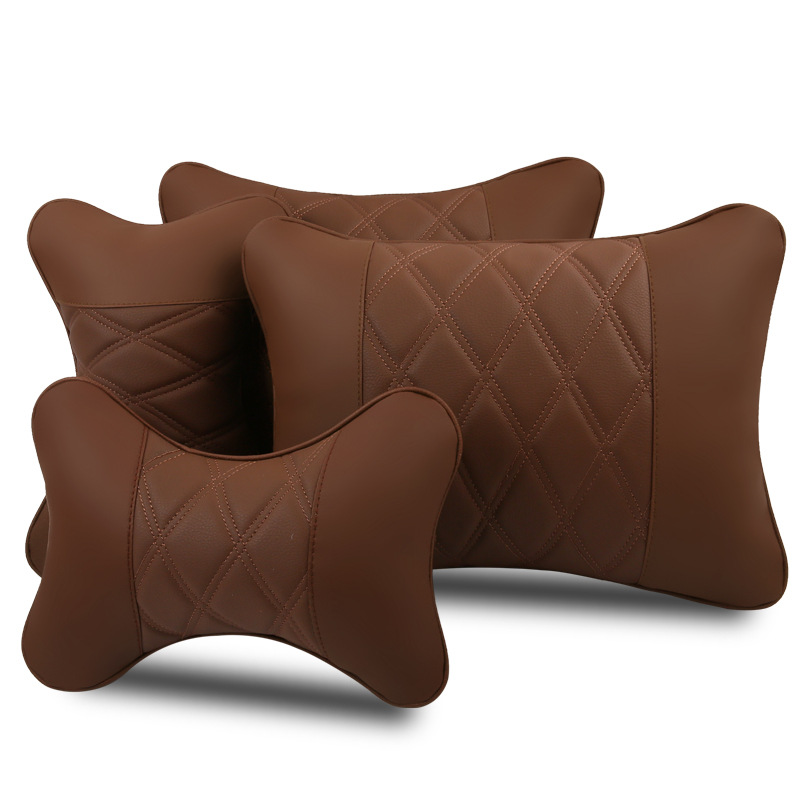 汽车枕头抱枕车用一对四件套车内座椅头枕靠枕车载腰靠护腰靠背垫