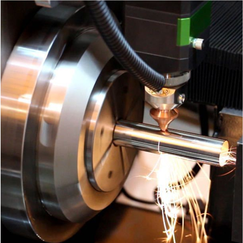 广东直供金属圆管方管槽钢工型钢半自动上料三维多功能激光切管机