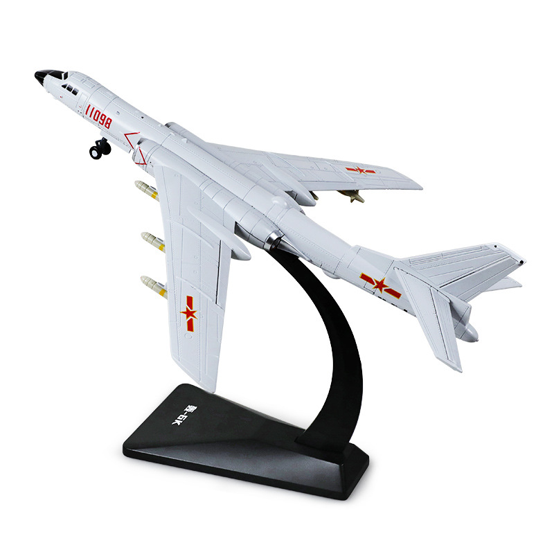 凯迪威1:120东方巨龙轰六轰6k轰炸机飞机仿真航空合金战斗机模型