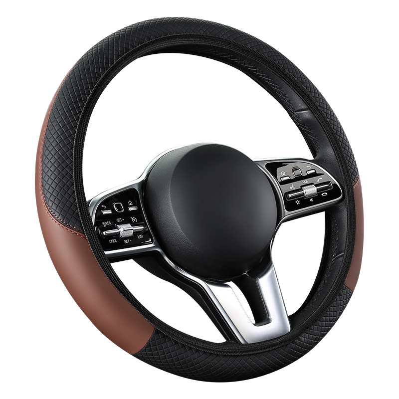 Car Steering Wheel Cover No Inner Ring Handle Cover Four Seasons Universal Car Interior Decoration Cross-Border E-Commerce Supply