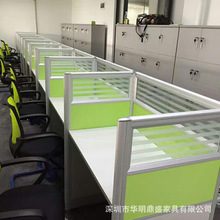 深圳家具厂定做320款屏风卡位现代职员屏风隔断办公桌铝合金工位