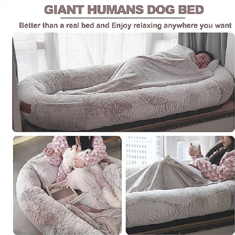 Human Dogbed Amazon People Dog Bed Outdoor Pet Bed Indoor People Sleep Huge Doghouse Cathouse Removable and Washable