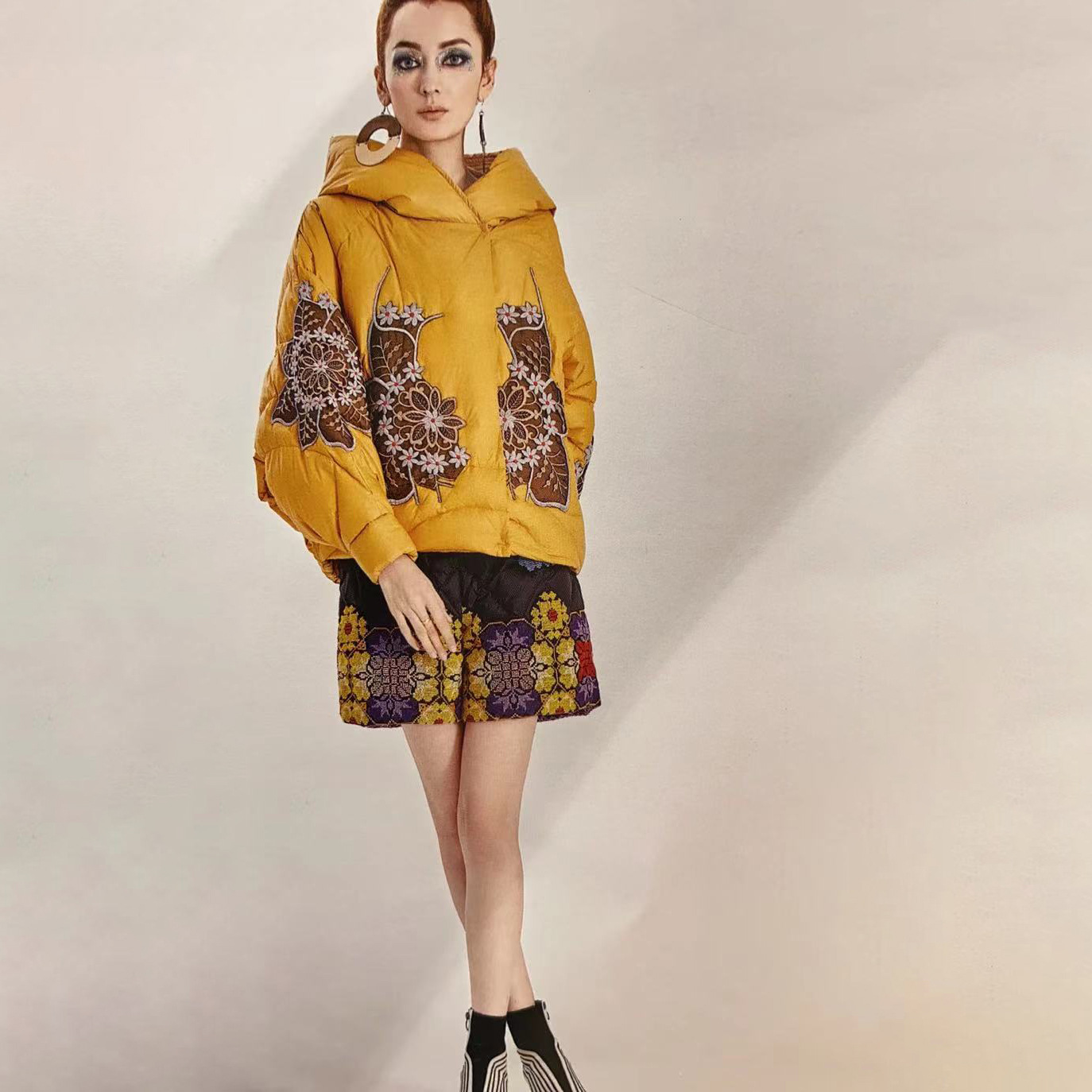 zhuola卓拉羽绒服女 品牌折扣女装2021年冬装新款原创设计师品牌