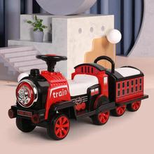 宝宝电动小火车可坐人儿童遥控汽车小孩玩具车双人儿童电动玩具车