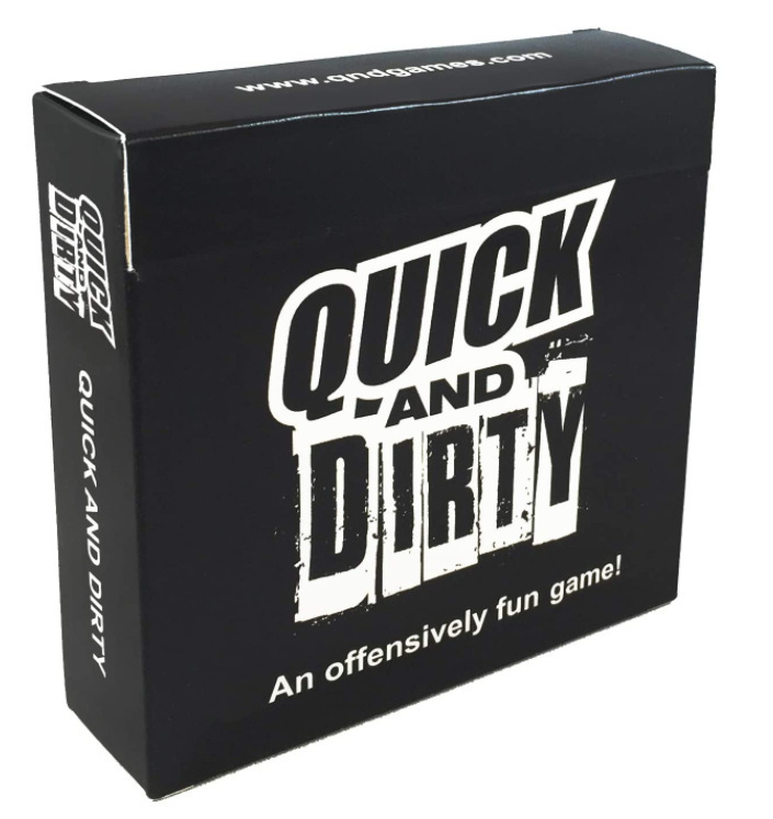 Quick and Dirty Full English Party Game Card Camping Party Game Crazy Q & A Card