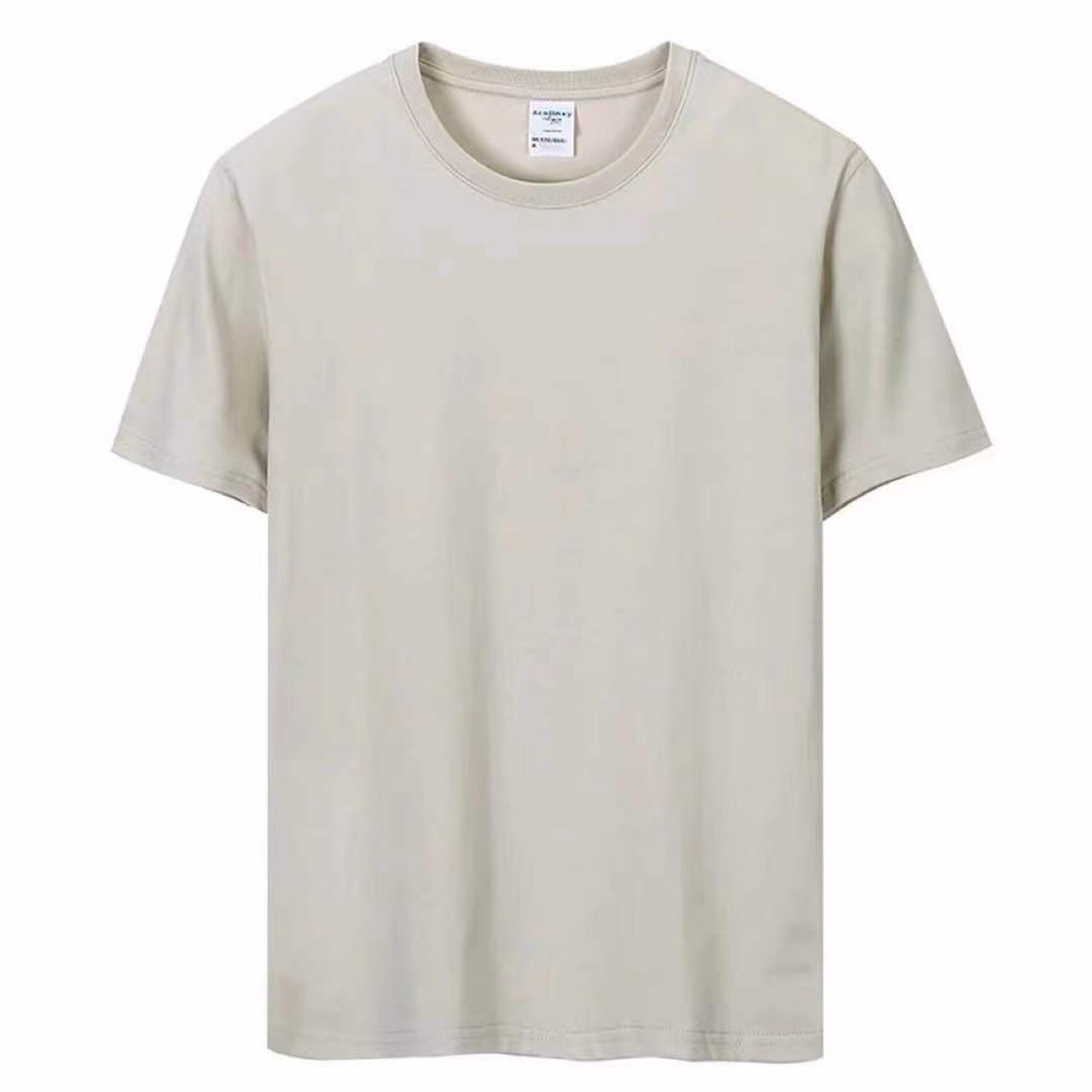 厂家直销高品质CVC T恤衫广告衫文化衫白胚圆领衫批发短袖t恤