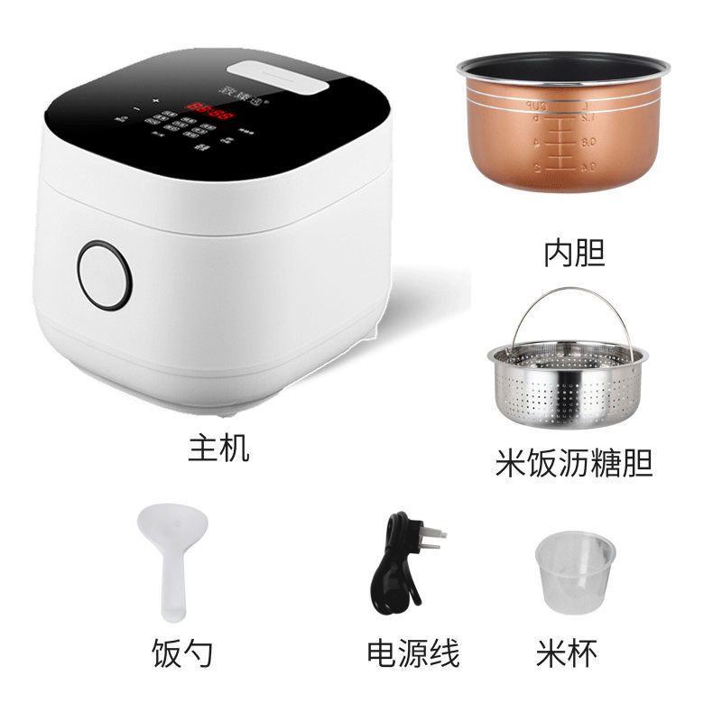 One Pot Double Liner 5l Rice Cooker Smart Touch 3l Mini Rice Cooker Household Rice Soup Separation Gift Cross-Border Delivery