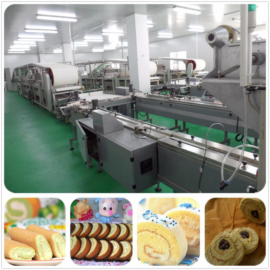 瑞士卷生产线 瑞士卷蛋糕生产线 蛋糕机 蛋糕卷成型机 瑞士卷机