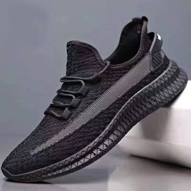 2023 Spring and Summer Shoes Men's Popular Men's Sneaker Flying Woven Breathable Men's White Shoes Casual Men's Shoes Wholesale