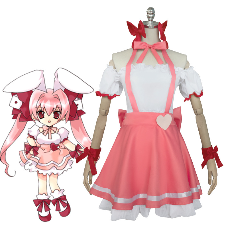 铃铛猫娘cos兔田光cosplay粉色女仆装全套二次元角色扮演现货