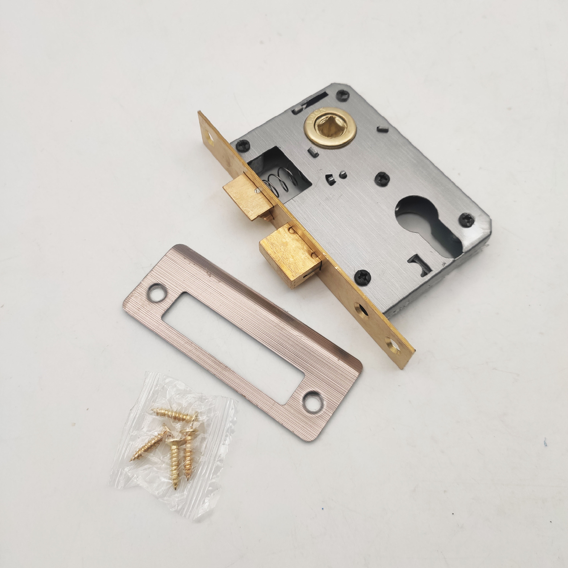 小50锁体家用室内卧室锁舌门锁配件通用型木门锁房门锁芯锁具