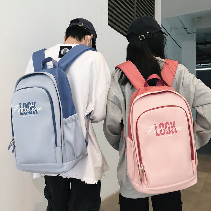 Korean Style Middle School and College Schoolbag Wholesale 2023 New Fashion Casual Backpack Japanese University Style Backpack