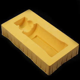 红酒吸塑植绒内托包装葡萄酒包装内衬ps植绒酒托白酒瓶吸塑托盘