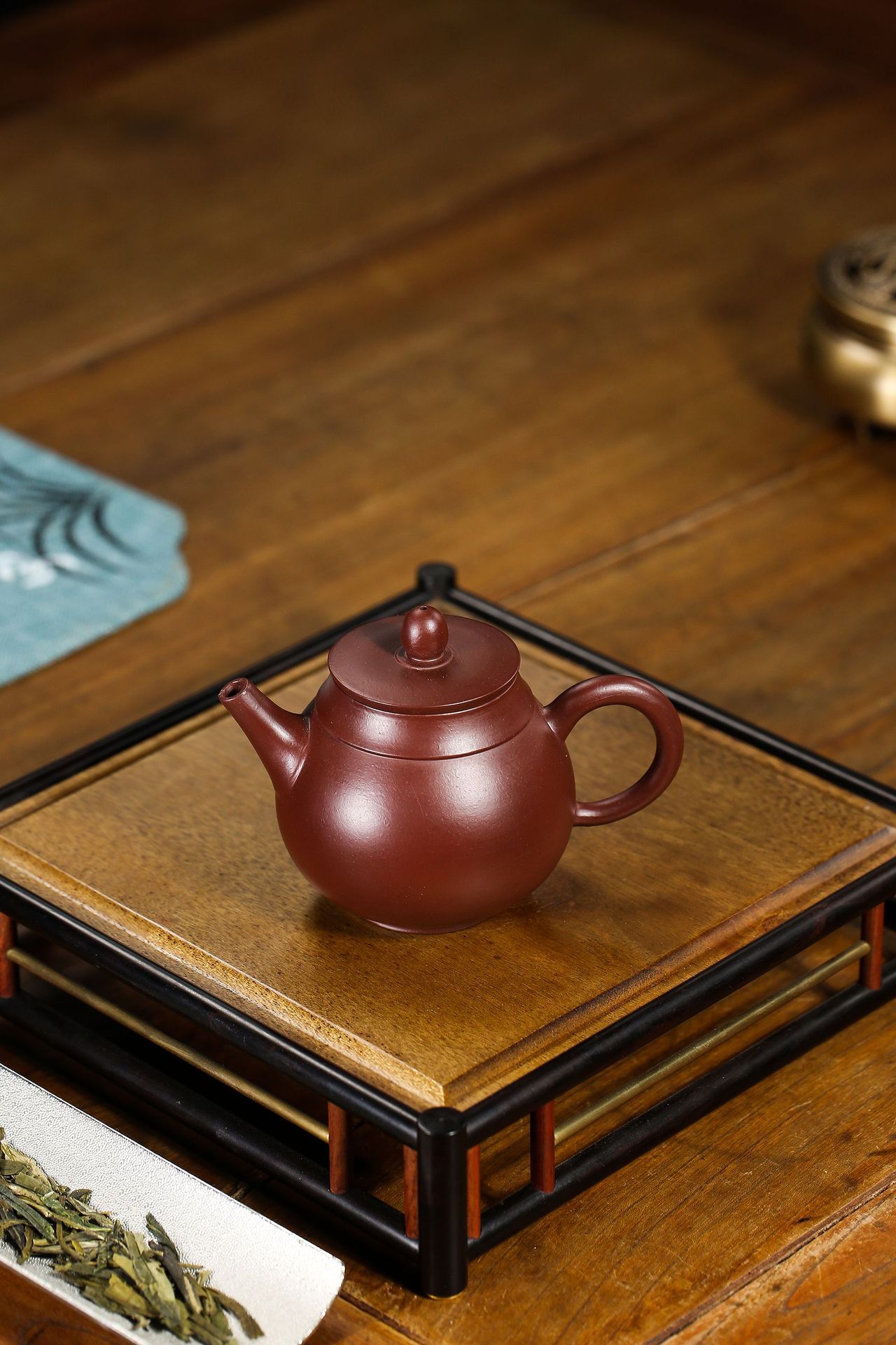 宜兴紫砂壶原矿老紫泥平盖文旦茶壶批发礼品定制茶具茶壶一件代发