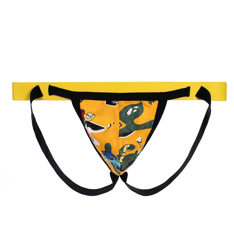 批发供应双丁裤男士优质全棉纯性感内裤低腰诱惑欧美丁字内裤露臀