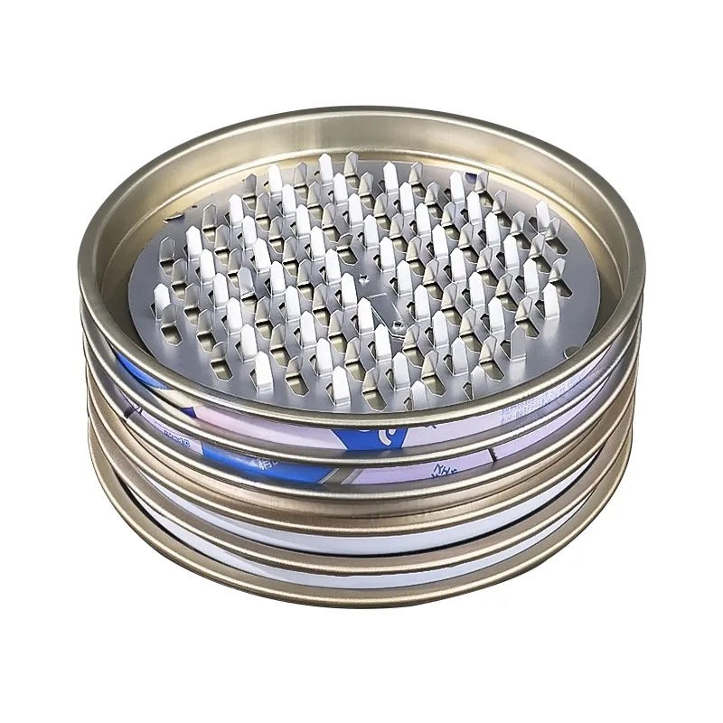 Mosquito Coil Large Mosquito Smudge Box Stainless Steel Saws Toothed Gray Plate Fireproof Safety Mosquito Repellent Incense Holder Mosquito Incense Holder Aromatherapy Tray