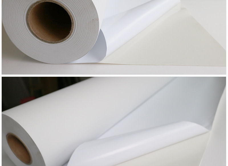 背胶油画布弱溶剂 自粘墙布 背胶防水墙布 装饰物料油画布