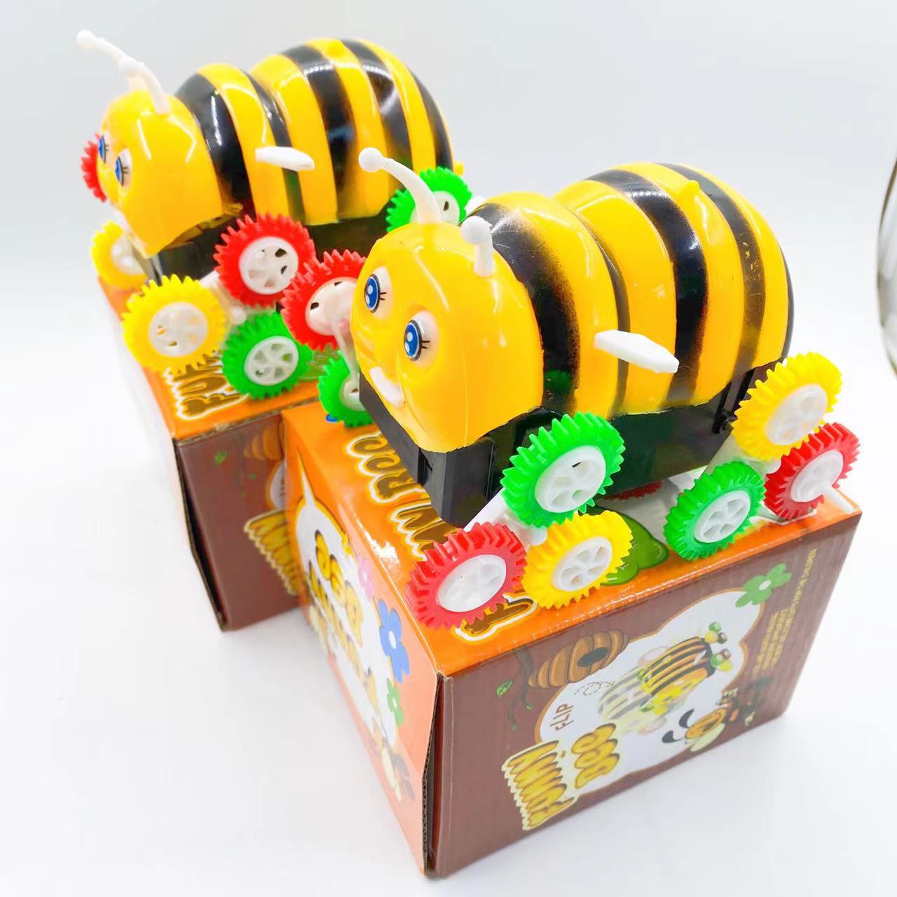 现货电动玩具车 小蜜蜂翻斗车 自动翻转儿童电动车地摊玩具批发