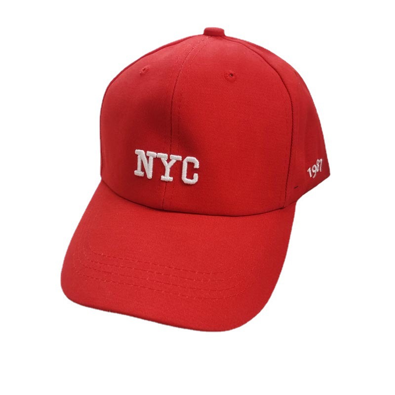 Korean Hat NYC Letter Embroidery Baseball Cap Women Sun Protection Sunhat Peaked Cap Men Fashion Casual Hip Hop Hat