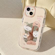 甜美小狗iphone15适用14promax苹果手机壳13电镀镜面华为Mate60P