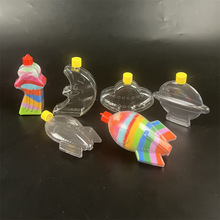 PVC塑料沙画瓶 儿童DIY异形玩具塑料瓶 创意彩砂瓶