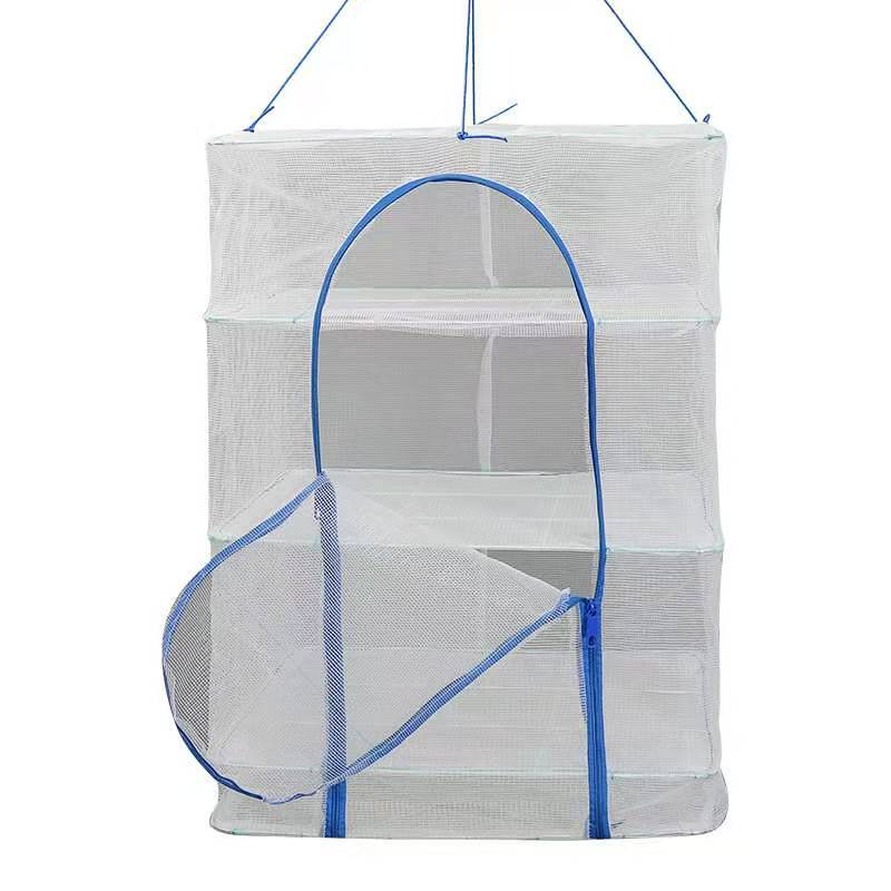 晒鱼干防苍蝇网 折叠晒鱼网笼晒网晾晒肉萝卜干篮防飞虫大号网架