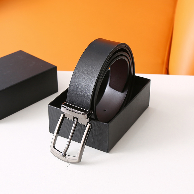 皮带男士针扣腰带男皮带简约商务休闲裤带潮-阿里巴巴