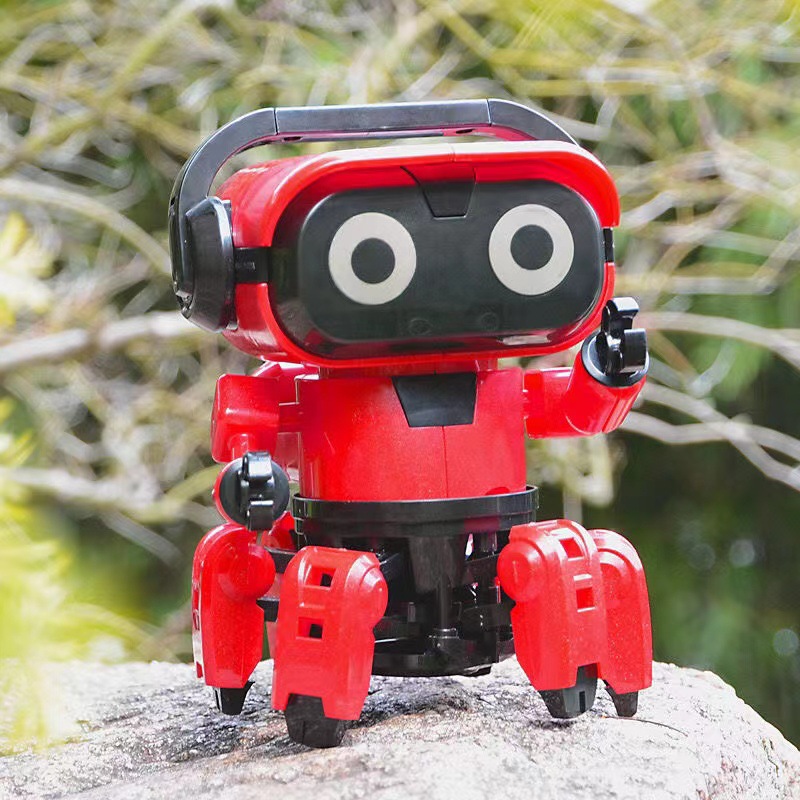 美高乐遥控跳舞智能早教机器人红外线体感diy拼装儿童益智玩具