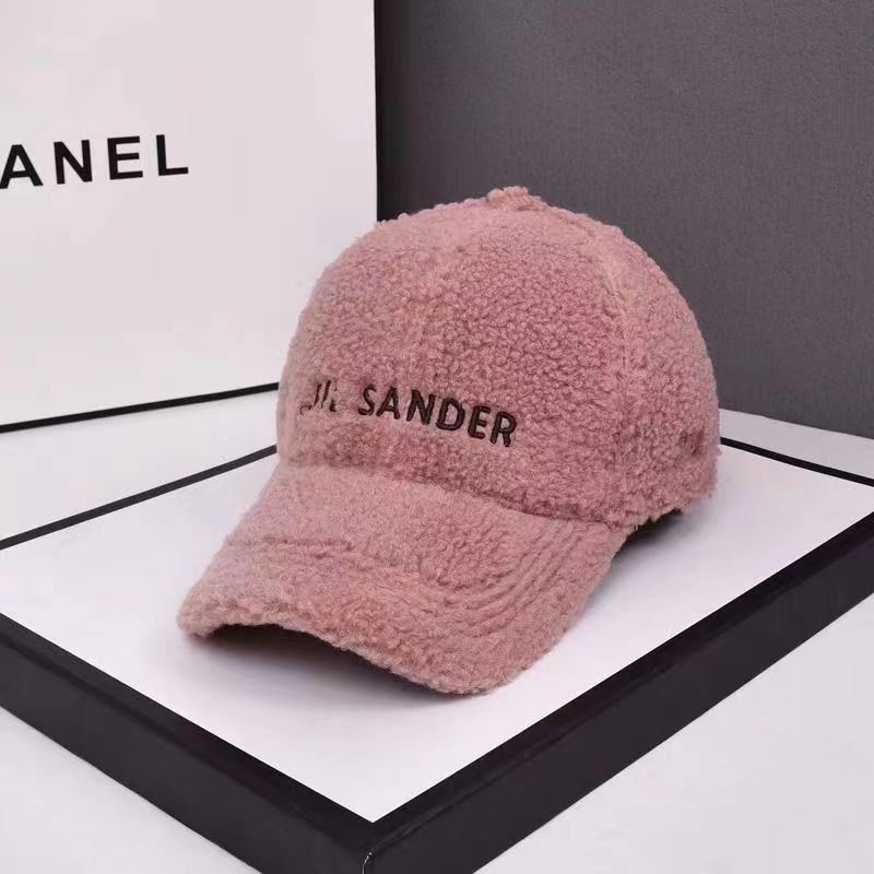 New Hat Women's Autumn and Winter Lamb Wool Baseball Cap Korean Style Trendy Thick Warm Teddy Plush Peaked Cap Makes Face Look Small