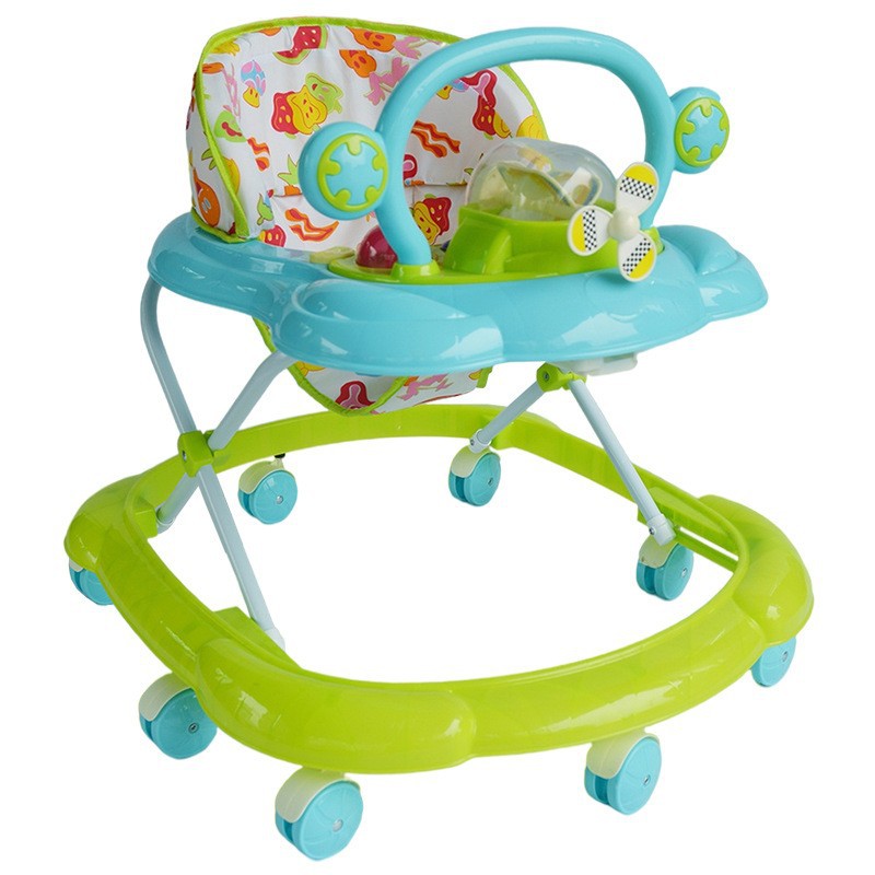 宝利美贺联209学步车防o型腿婴儿防侧翻手推车宝宝可坐学行车