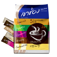泰国进口高崇高盛速溶咖啡粉原味奶香摩卡拿铁咖啡冲饮条装批发