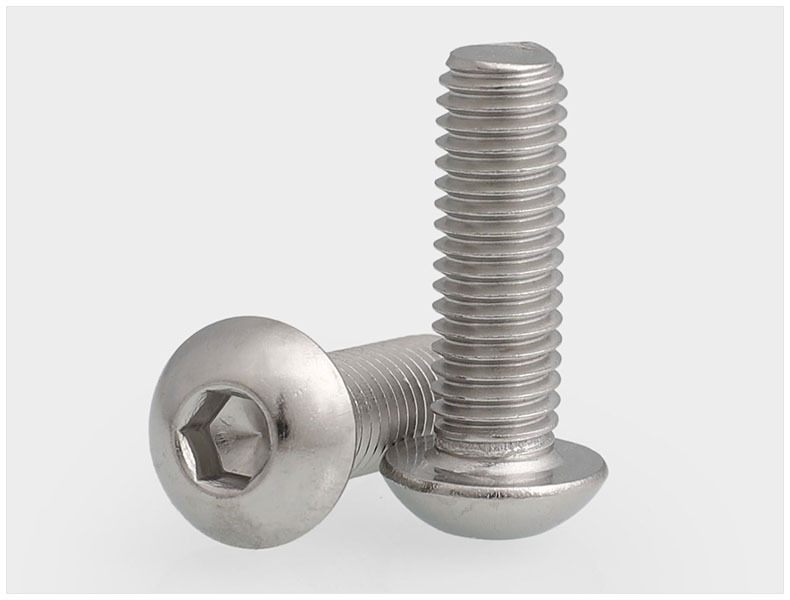 304不锈钢半圆头内六角螺丝m2m2.5m3m4m5 圆杯盘头内六角螺钉螺栓