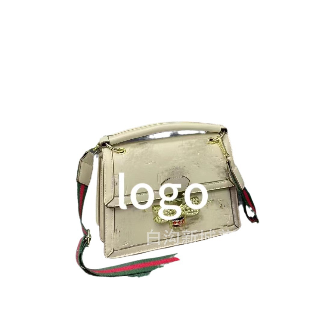 2023 Spring and Summer New Trend Bees Lock Buckle Women's Bag Fashion Casual Solid Color High Sense Portable Shoulder Messenger Bag
