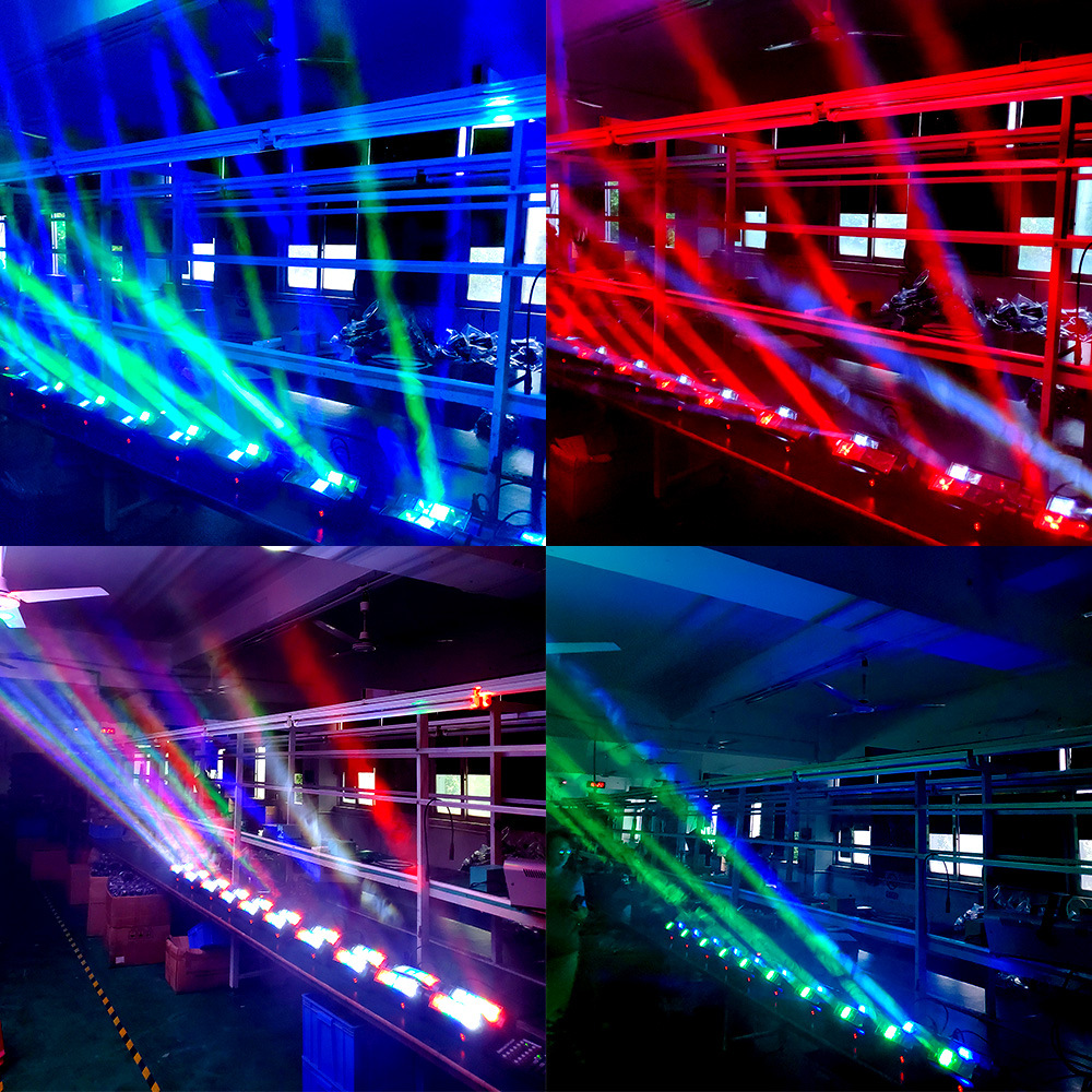 Led Mini Spider Light Eight Eyes Beam Light KTV Flash Voice Control Bar Disco Laser Moving Head Light Stage Lights