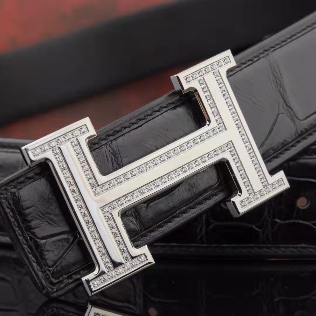 2022新款适用爱马仕 皮带男女士头层牛皮双h字母h扣百搭腰带