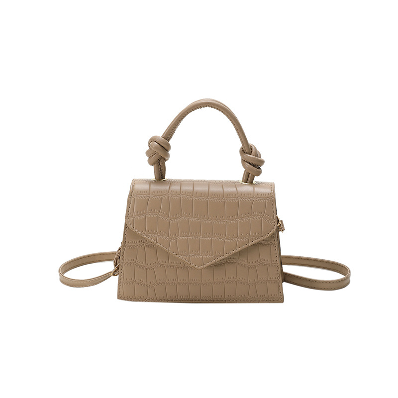 2023 Summer Light Luxury Textured Crocodile Pattern Handbags Women's Bag Solid Color Simple Shoulder Messenger Bag One Piece Dropshipping