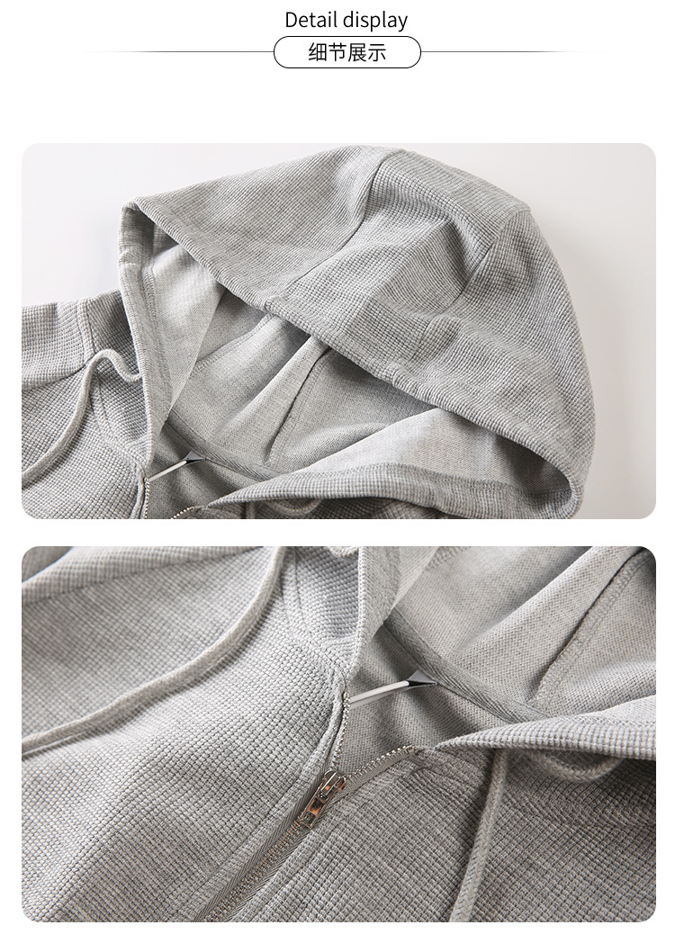 2021秋季新款大码女装200斤胖mm显瘦大码休闲连帽运动外套320827