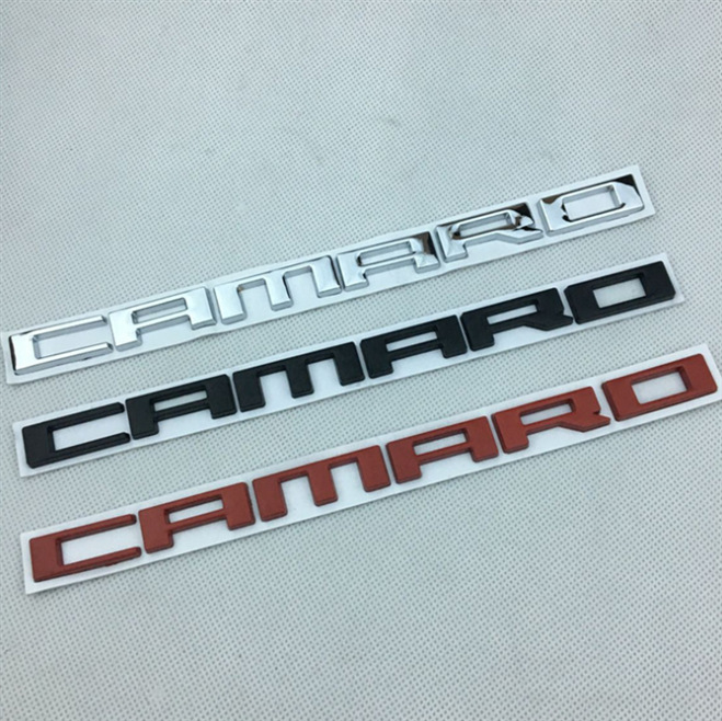 适用于雪佛兰 科迈罗 camaro 改装金属车标贴 车头盖车尾字母标贴