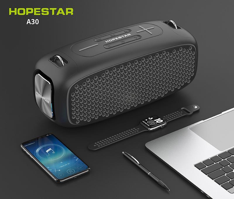 Hopestar New A30 Bluetooth Speaker Outdoor Strap 55W High Power Tws Heavy Subwoofer Bluetooth Speaker