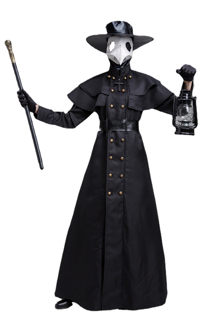 万圣节cos服装瘟疫医生服装暗黑地牢英雄服乌鸦嘴医生舞台表演服