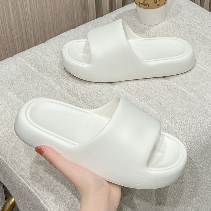 Drooping Slippers for Women Summer Indoor Home Bathroom Bath Non-Slip Couple Platform Slippers Men's Home